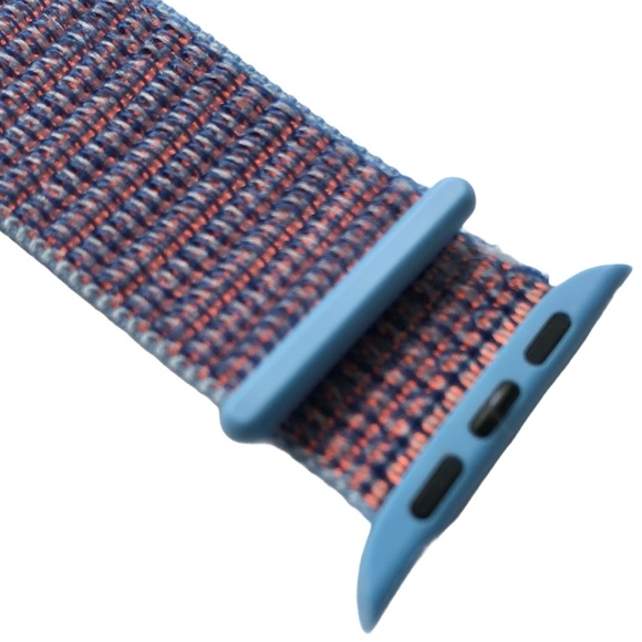 5/$20 NEW BLUE Nylon Sport Loop Band Apple Watch 44/45/49mm ULTRA - Picture 3 of 8